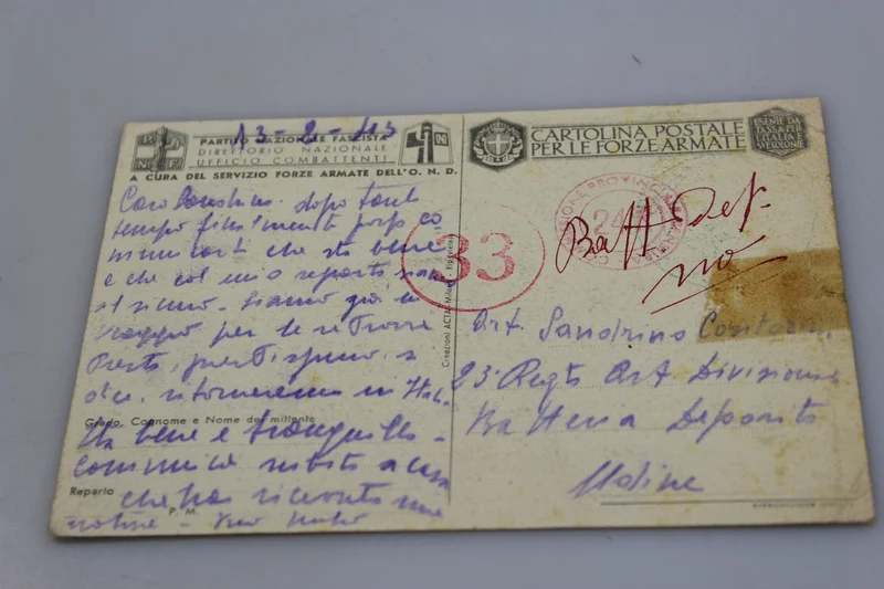 FFAA-Postkarte „Gereist“.