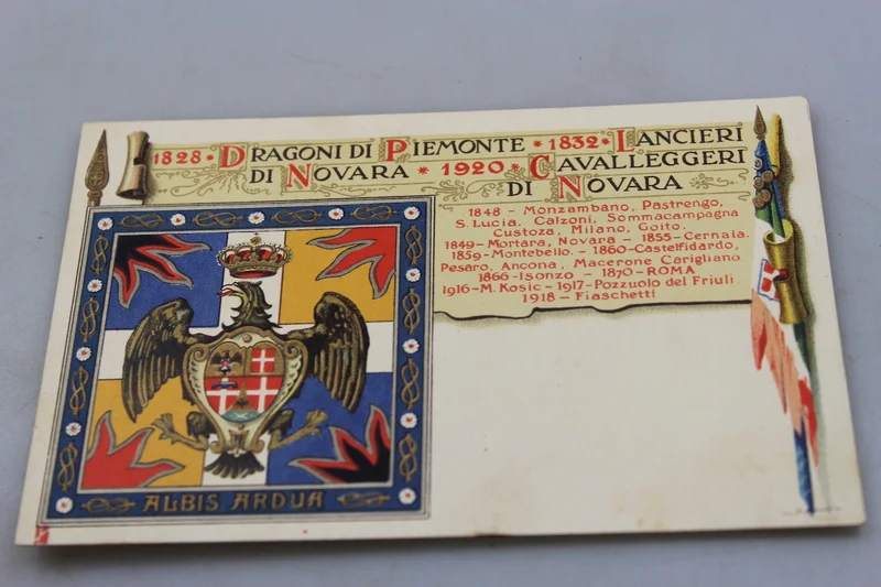 Postkarte Dragoni di Piemont