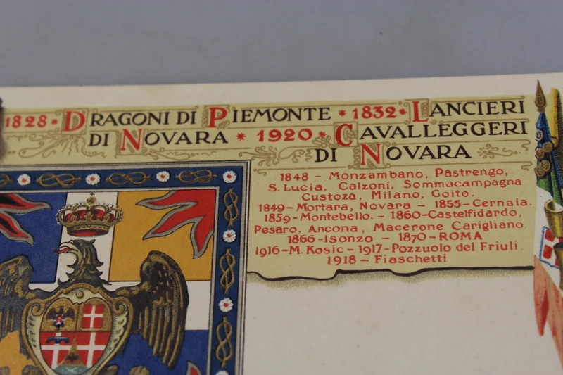 Postkarte Dragoni di Piemont