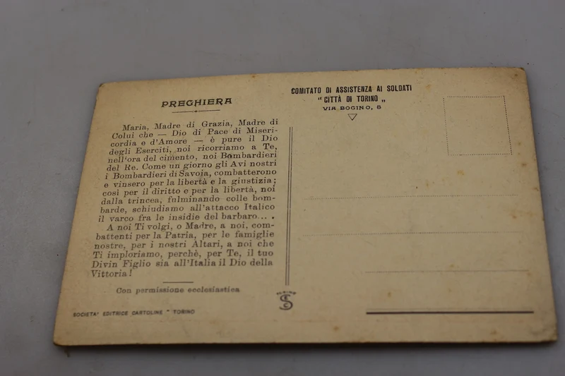 Postkarte „Unsere Liebe Frau von den Bombern“ 1. WK