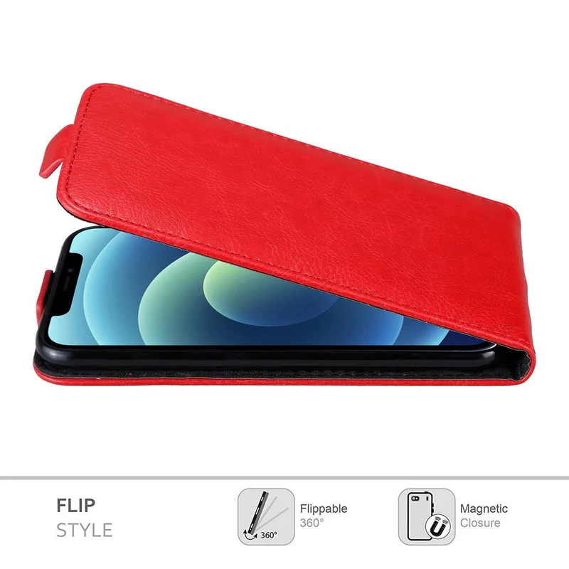 Cadorabo Hülle kompatibel mit Apple iPhone 12 / 12 PRO Schutzhülle im Flip Design mit Magnetverschluss