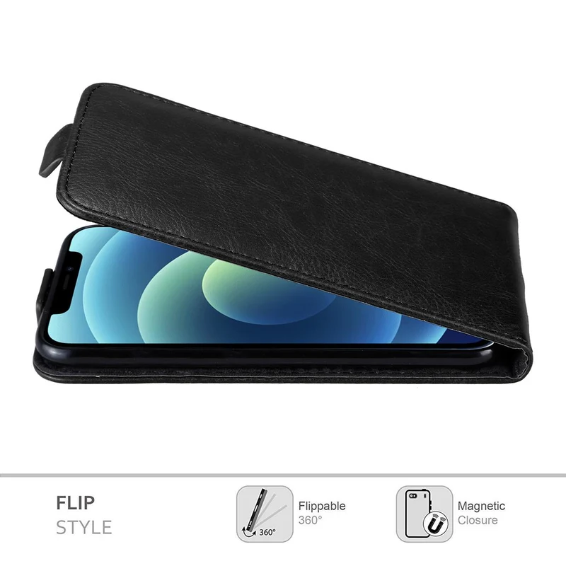 Cadorabo Hülle kompatibel mit Apple iPhone 12 / 12 PRO Schutzhülle im Flip Design mit Magnetverschluss