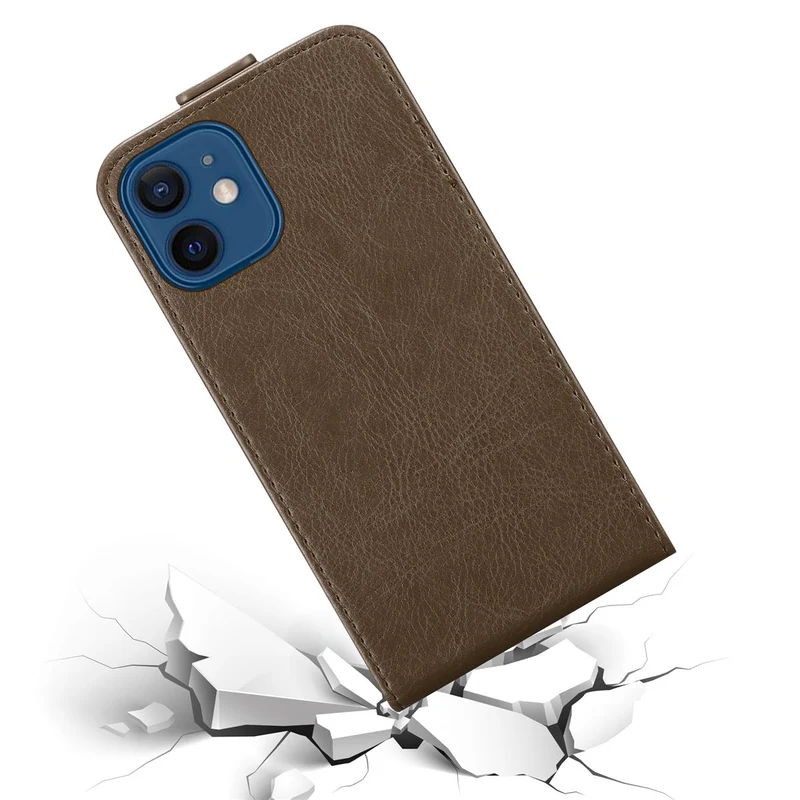 Cadorabo Hülle kompatibel mit Apple iPhone 12 / 12 PRO Schutzhülle im Flip Design mit Magnetverschluss