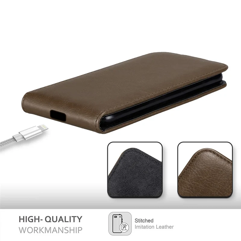 Cadorabo Hülle kompatibel mit Apple iPhone 12 / 12 PRO Schutzhülle im Flip Design mit Magnetverschluss