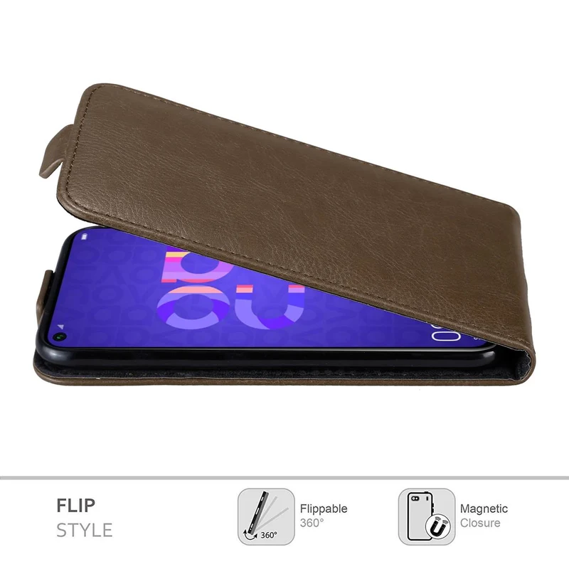 Cadorabo Hülle kompatibel mit Honor 20 / 20S / Huawei NOVA 5T Schutzhülle im Flip Design mit Magnetverschluss