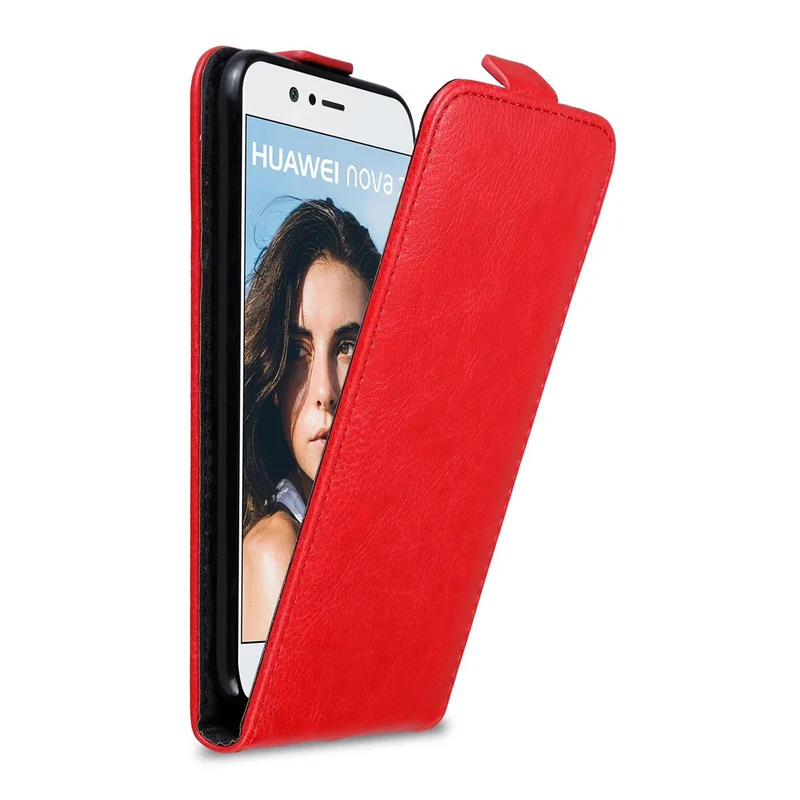 Cadorabo Hülle kompatibel mit Huawei NOVA 2 Schutzhülle im Flip Design mit Magnetverschluss
