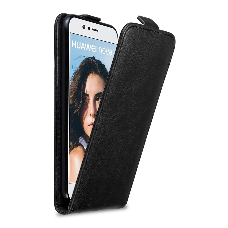 Cadorabo Hülle kompatibel mit Huawei NOVA 2 Schutzhülle im Flip Design mit Magnetverschluss
