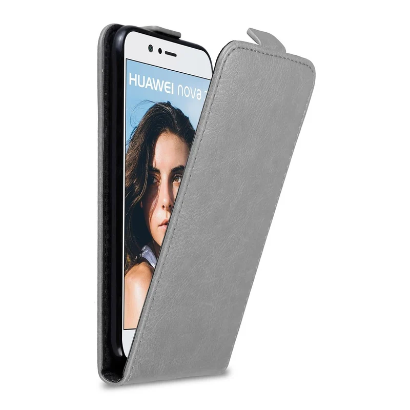 Cadorabo Hülle kompatibel mit Huawei NOVA 2 Schutzhülle im Flip Design mit Magnetverschluss