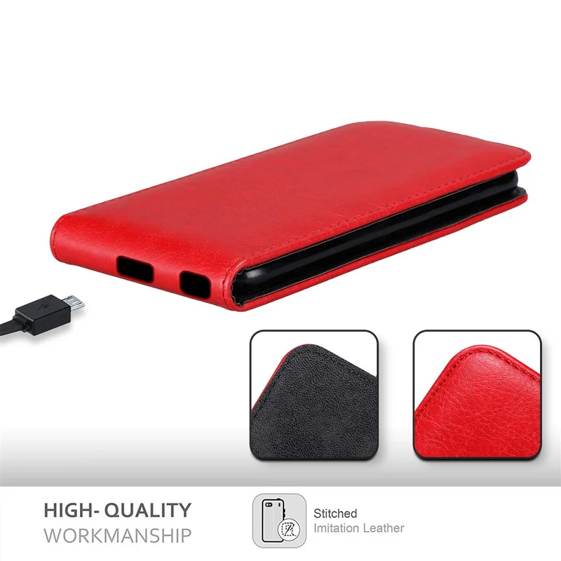 Cadorabo Hülle kompatibel mit Huawei NOVA 2 Schutzhülle im Flip Design mit Magnetverschluss