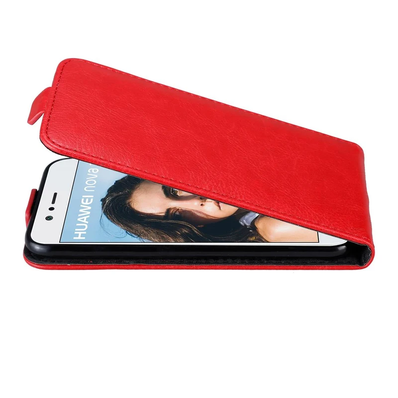 Cadorabo Hülle kompatibel mit Huawei NOVA 2 Schutzhülle im Flip Design mit Magnetverschluss