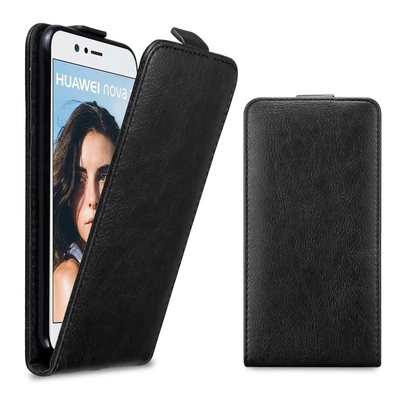 Cadorabo Hülle kompatibel mit Huawei NOVA 2 Schutzhülle im Flip Design mit Magnetverschluss
