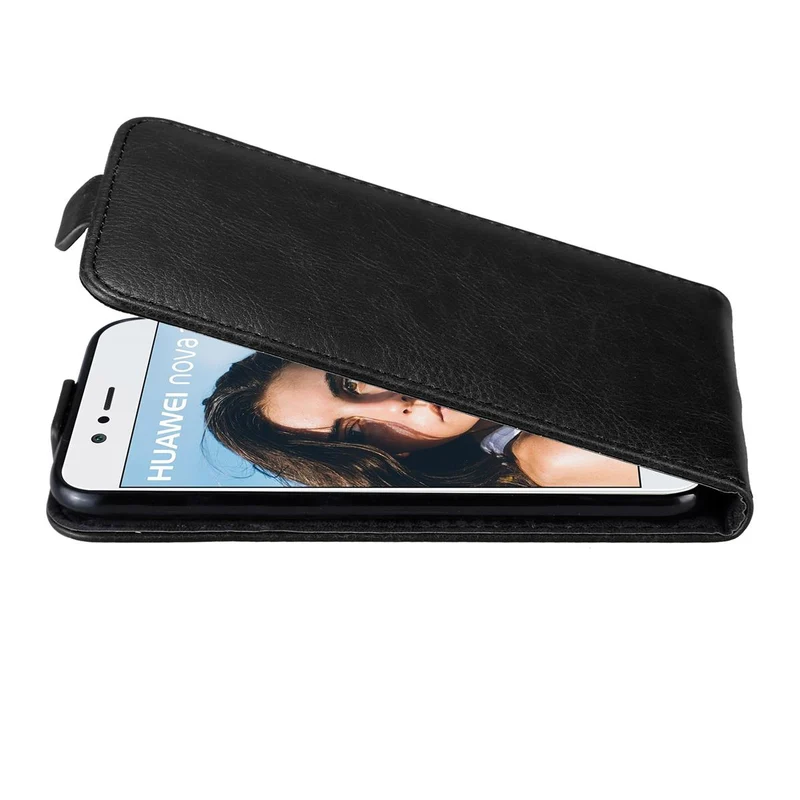 Cadorabo Hülle kompatibel mit Huawei NOVA 2 Schutzhülle im Flip Design mit Magnetverschluss