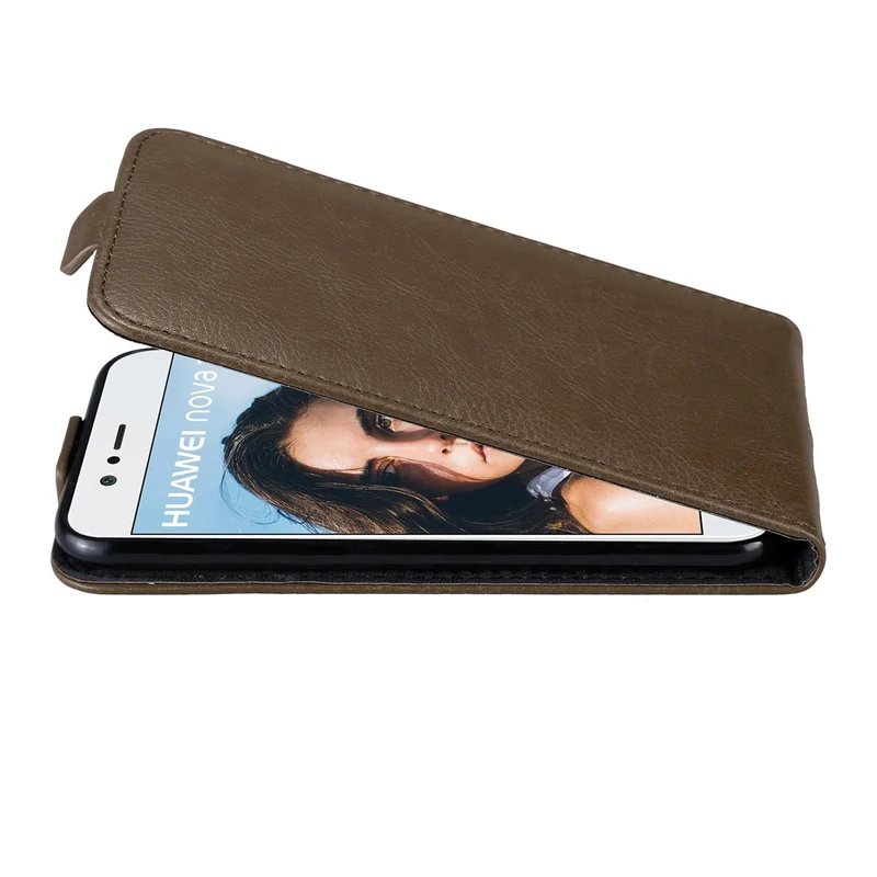 Cadorabo Hülle kompatibel mit Huawei NOVA 2 Schutzhülle im Flip Design mit Magnetverschluss
