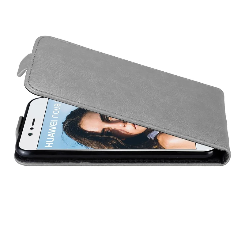 Cadorabo Hülle kompatibel mit Huawei NOVA 2 Schutzhülle im Flip Design mit Magnetverschluss