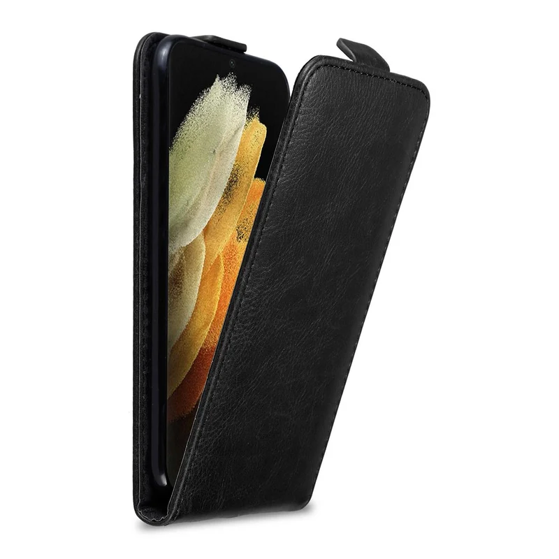 Cadorabo Hülle kompatibel mit Samsung Galaxy S21 ULTRA Schutzhülle im Flip Design mit Magnetverschluss
