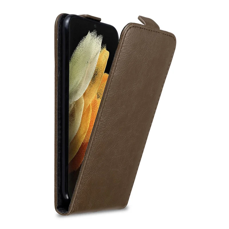 Cadorabo Hülle kompatibel mit Samsung Galaxy S21 ULTRA Schutzhülle im Flip Design mit Magnetverschluss
