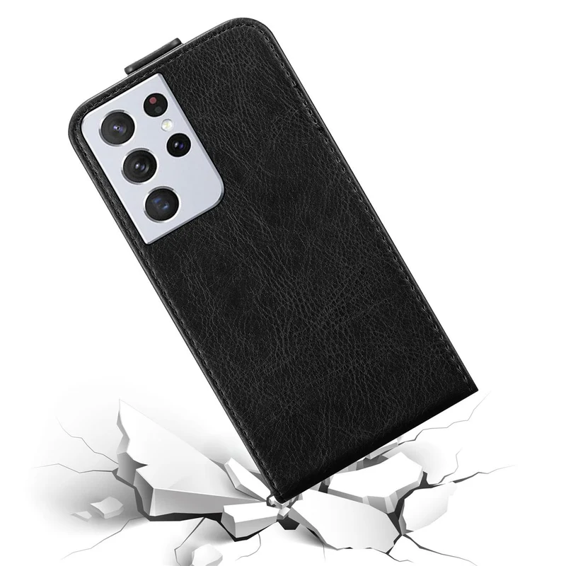 Cadorabo Hülle kompatibel mit Samsung Galaxy S21 ULTRA Schutzhülle im Flip Design mit Magnetverschluss