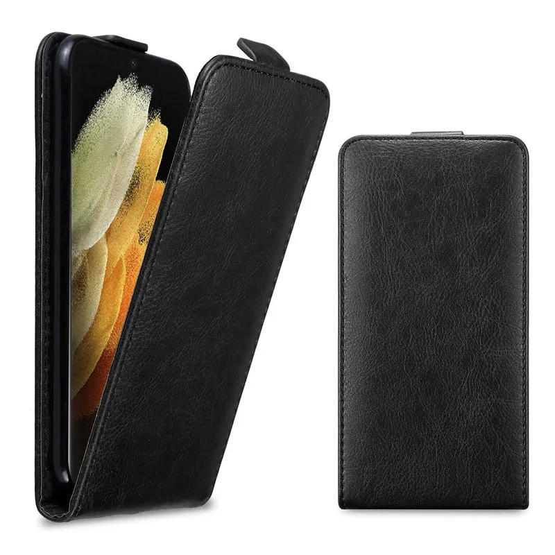Cadorabo Hülle kompatibel mit Samsung Galaxy S21 ULTRA Schutzhülle im Flip Design mit Magnetverschluss