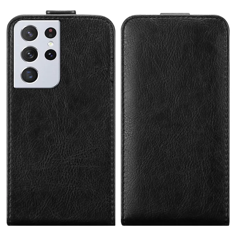 Cadorabo Hülle kompatibel mit Samsung Galaxy S21 ULTRA Schutzhülle im Flip Design mit Magnetverschluss