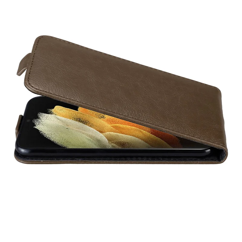Cadorabo Hülle kompatibel mit Samsung Galaxy S21 ULTRA Schutzhülle im Flip Design mit Magnetverschluss