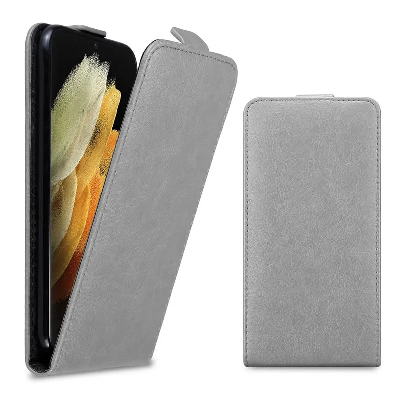 Cadorabo Hülle kompatibel mit Samsung Galaxy S21 ULTRA Schutzhülle im Flip Design mit Magnetverschluss
