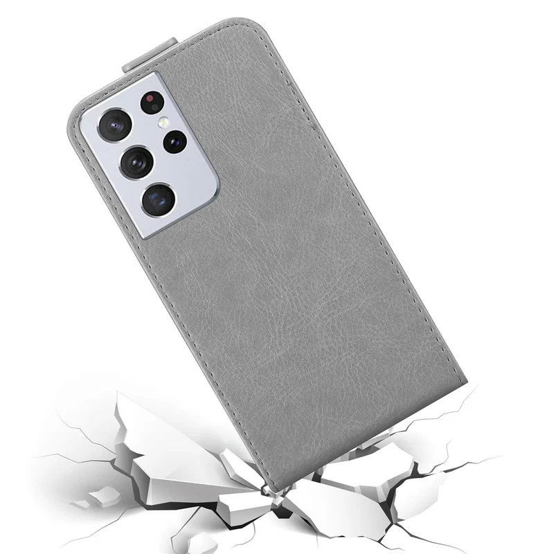 Cadorabo Hülle kompatibel mit Samsung Galaxy S21 ULTRA Schutzhülle im Flip Design mit Magnetverschluss