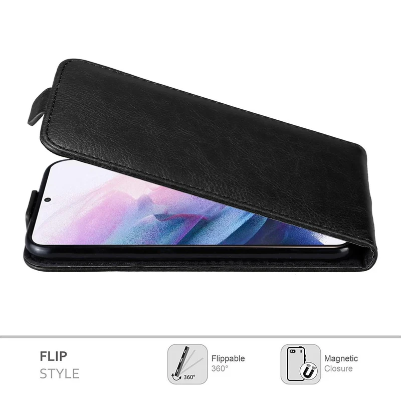Cadorabo Hülle kompatibel mit Samsung Galaxy S21 PLUS Schutzhülle im Flip Design mit Magnetverschluss