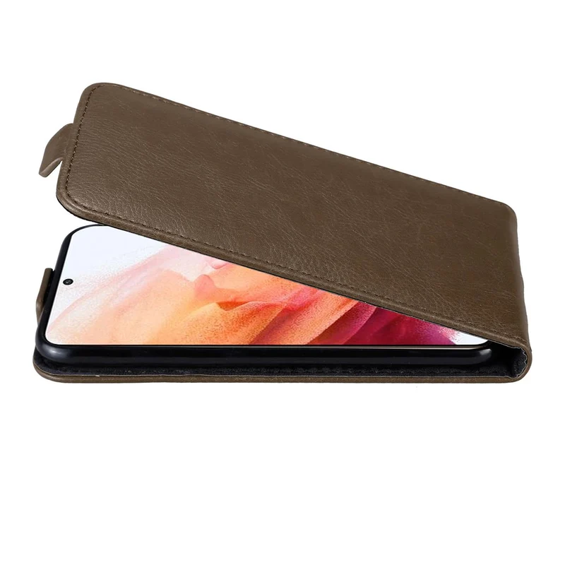 Cadorabo Hülle kompatibel mit Samsung Galaxy S21 5G Schutzhülle im Flip Design mit Magnetverschluss