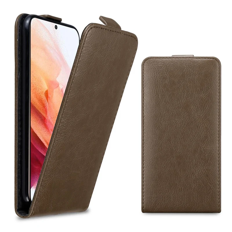 Cadorabo Hülle kompatibel mit Samsung Galaxy S21 5G Schutzhülle im Flip Design mit Magnetverschluss