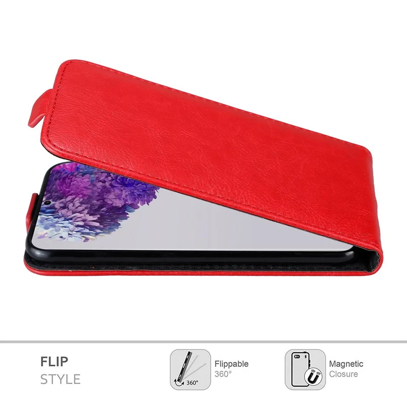 Cadorabo Hülle kompatibel mit Samsung Galaxy S20 ULTRA Schutzhülle im Flip Design mit Magnetverschluss