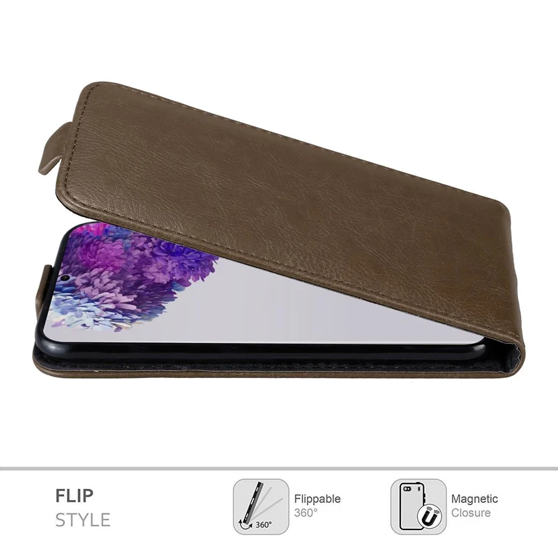 Cadorabo Hülle kompatibel mit Samsung Galaxy S20 ULTRA Schutzhülle im Flip Design mit Magnetverschluss