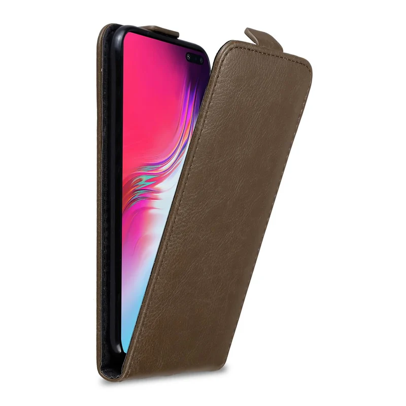 Cadorabo Hülle kompatibel mit Samsung Galaxy S10 5G Schutzhülle im Flip Design mit Magnetverschluss