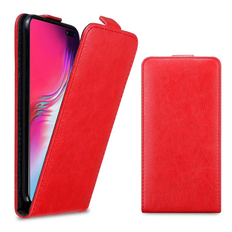 Cadorabo Hülle kompatibel mit Samsung Galaxy S10 5G Schutzhülle im Flip Design mit Magnetverschluss