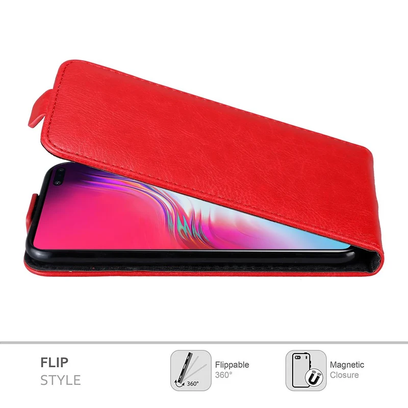 Cadorabo Hülle kompatibel mit Samsung Galaxy S10 5G Schutzhülle im Flip Design mit Magnetverschluss