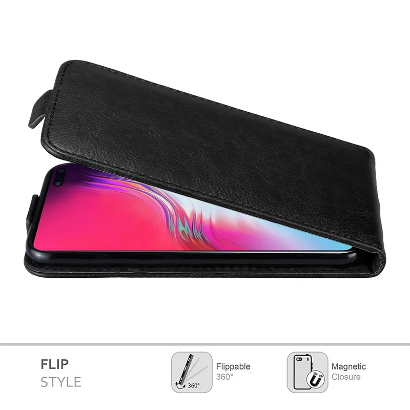 Cadorabo Hülle kompatibel mit Samsung Galaxy S10 5G Schutzhülle im Flip Design mit Magnetverschluss