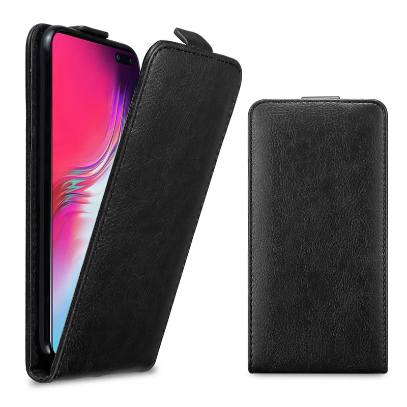 Cadorabo Hülle kompatibel mit Samsung Galaxy S10 5G Schutzhülle im Flip Design mit Magnetverschluss