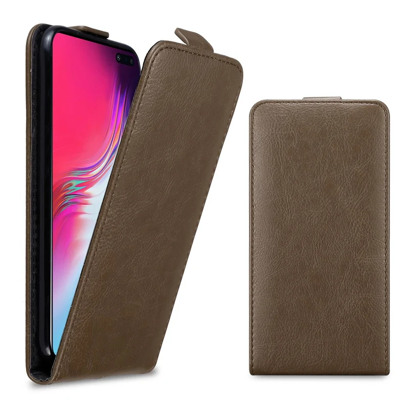Cadorabo Hülle kompatibel mit Samsung Galaxy S10 5G Schutzhülle im Flip Design mit Magnetverschluss