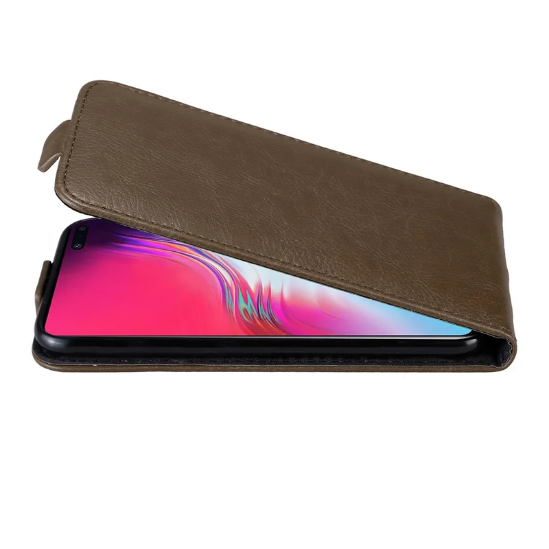 Cadorabo Hülle kompatibel mit Samsung Galaxy S10 5G Schutzhülle im Flip Design mit Magnetverschluss