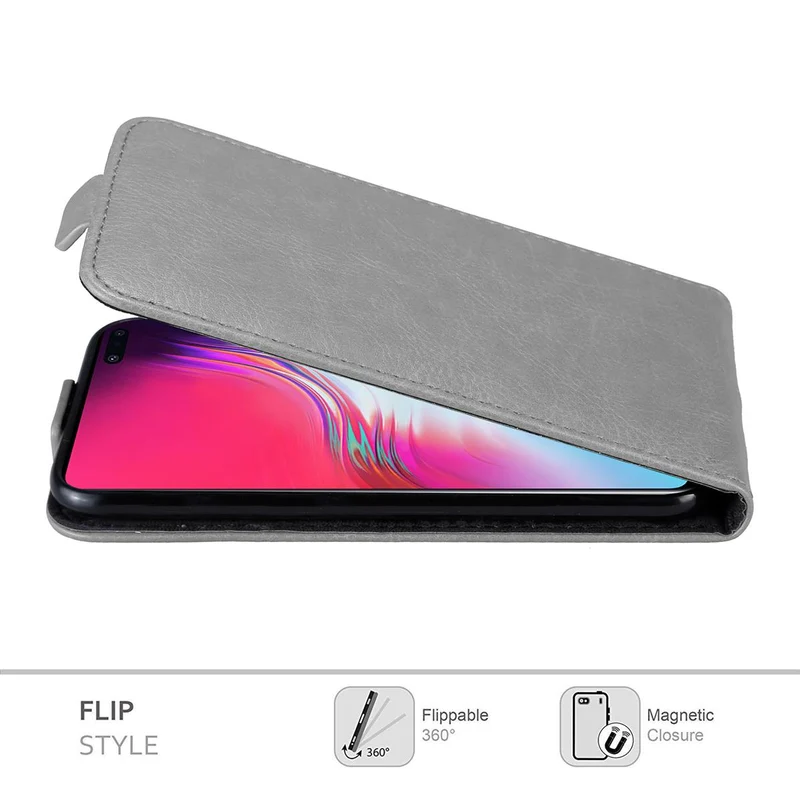 Cadorabo Hülle kompatibel mit Samsung Galaxy S10 5G Schutzhülle im Flip Design mit Magnetverschluss