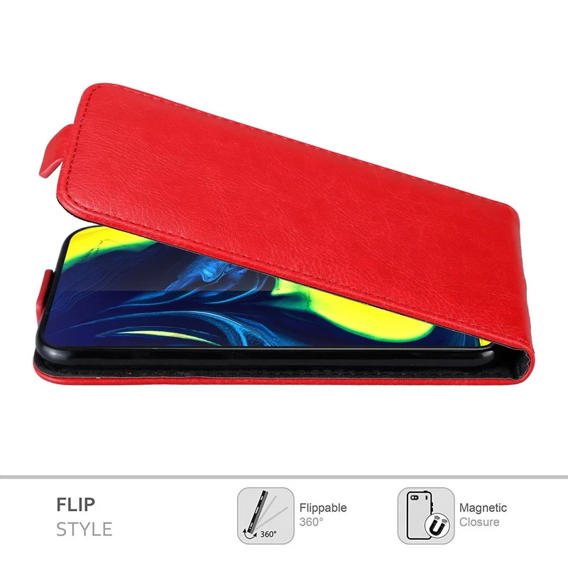 Cadorabo Hülle kompatibel mit Samsung Galaxy A80 / A90 4G Schutzhülle im Flip Design mit Magnetverschluss