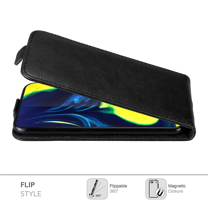 Cadorabo Hülle kompatibel mit Samsung Galaxy A80 / A90 4G Schutzhülle im Flip Design mit Magnetverschluss