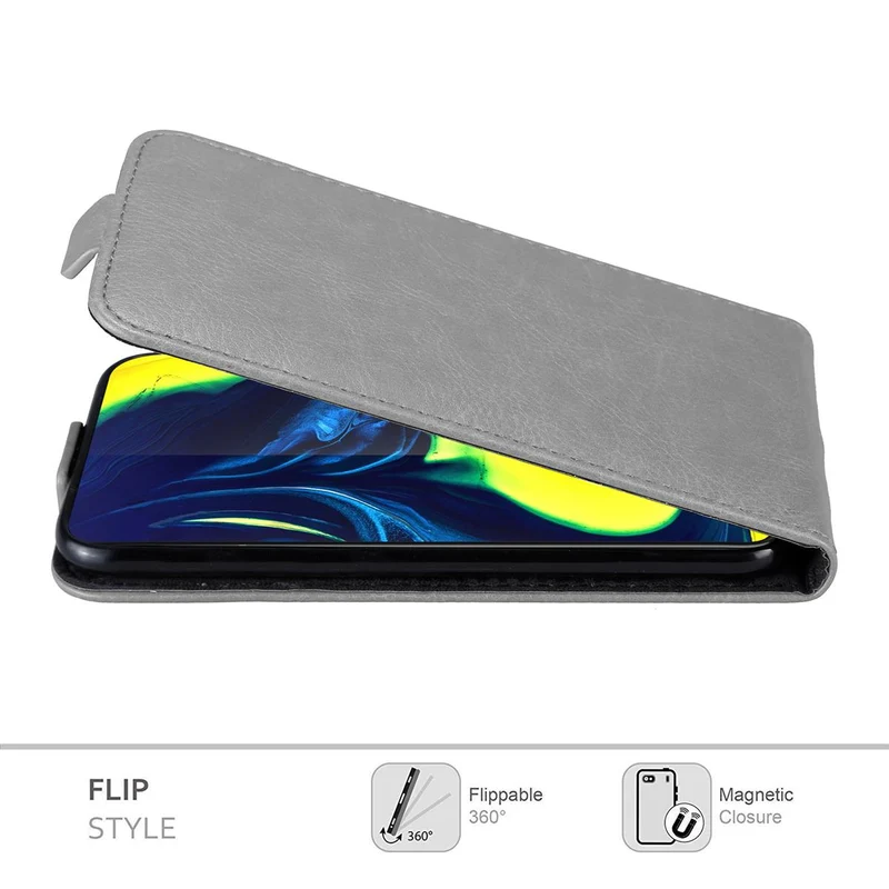 Cadorabo Hülle kompatibel mit Samsung Galaxy A80 / A90 4G Schutzhülle im Flip Design mit Magnetverschluss