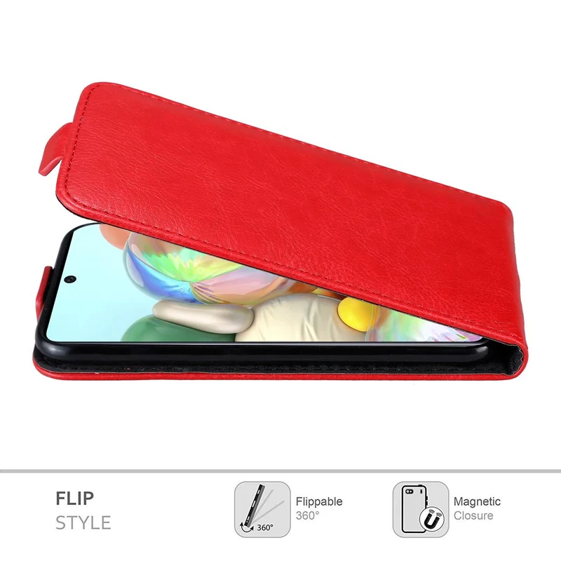 Cadorabo Hülle kompatibel mit Samsung Galaxy A71 4G Schutzhülle im Flip Design mit Magnetverschluss