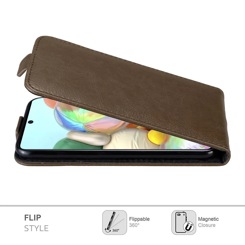 Cadorabo Hülle kompatibel mit Samsung Galaxy A71 4G Schutzhülle im Flip Design mit Magnetverschluss