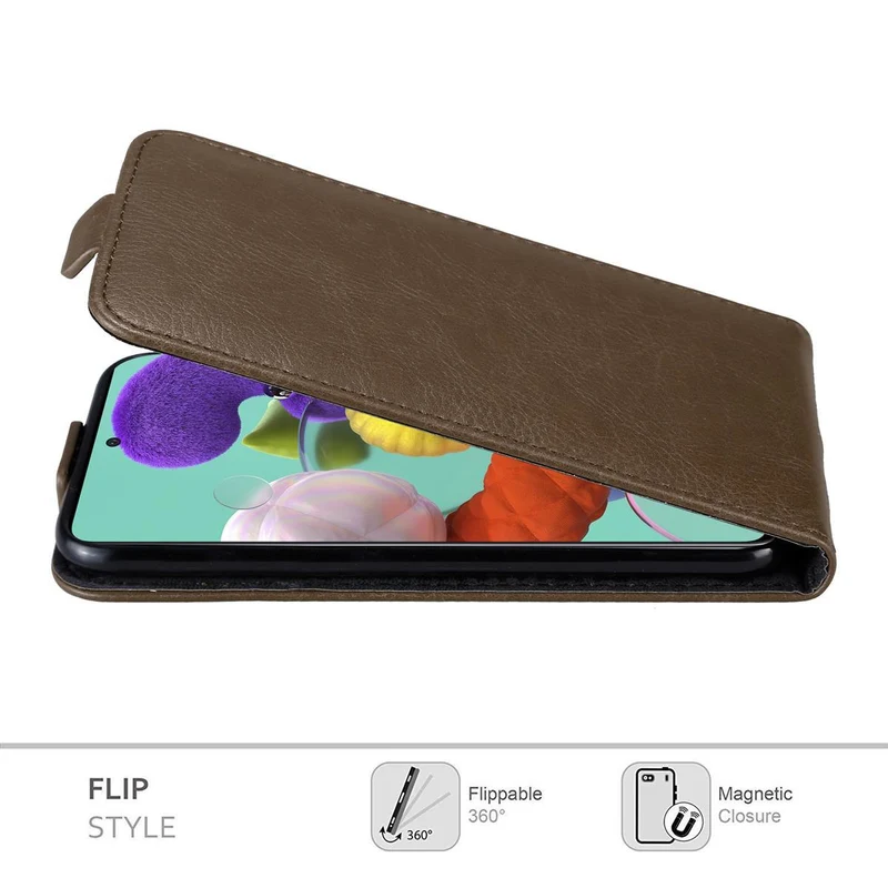 Cadorabo Hülle kompatibel mit Samsung Galaxy A51 5G Schutzhülle im Flip Design mit Magnetverschluss