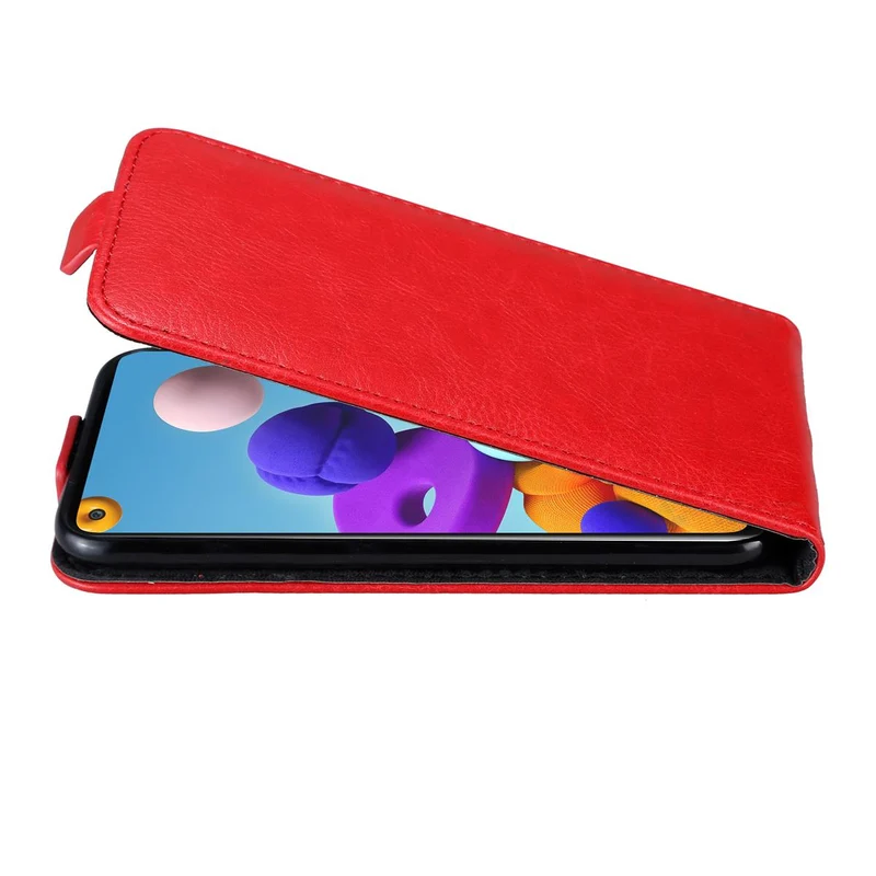 Cadorabo Hülle kompatibel mit Samsung Galaxy A21s Schutzhülle im Flip Design mit Magnetverschluss