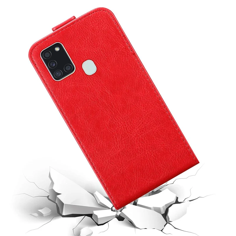 Cadorabo Hülle kompatibel mit Samsung Galaxy A21s Schutzhülle im Flip Design mit Magnetverschluss