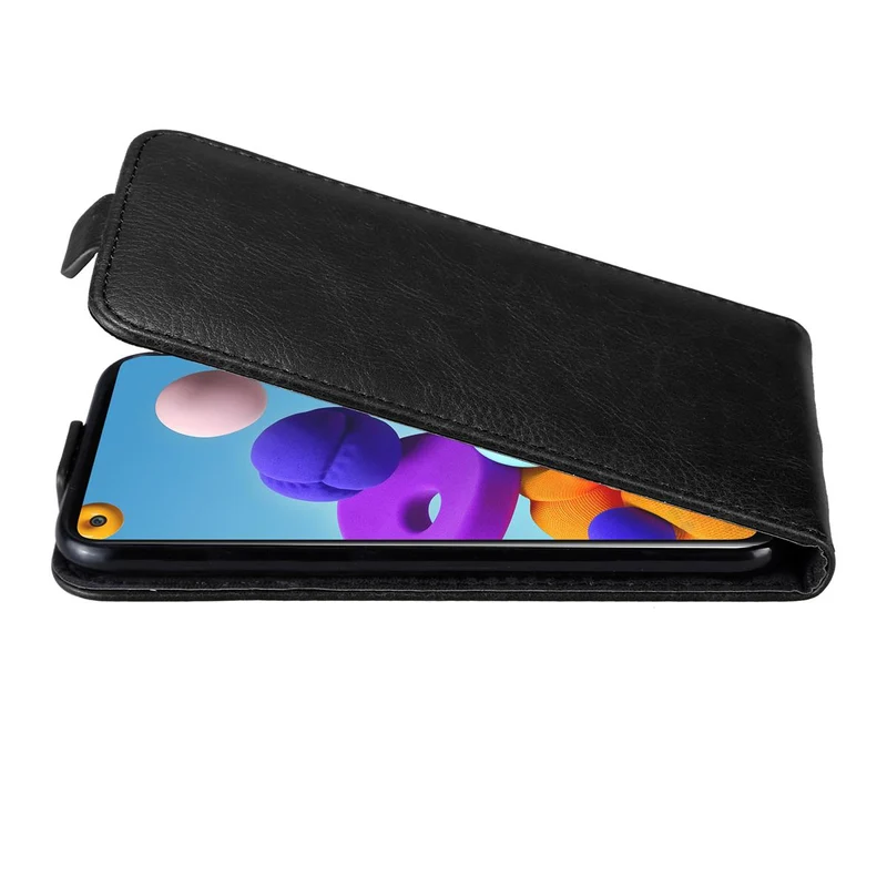 Cadorabo Hülle kompatibel mit Samsung Galaxy A21s Schutzhülle im Flip Design mit Magnetverschluss
