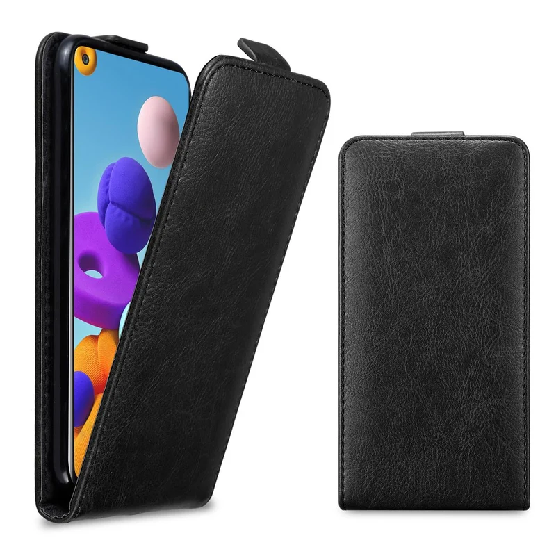 Cadorabo Hülle kompatibel mit Samsung Galaxy A21s Schutzhülle im Flip Design mit Magnetverschluss
