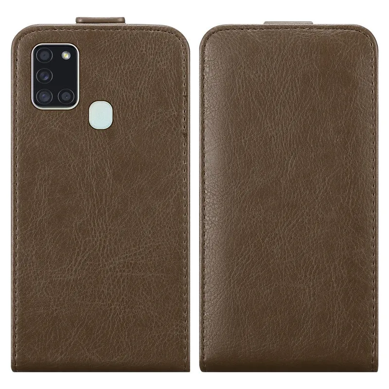 Cadorabo Hülle kompatibel mit Samsung Galaxy A21s Schutzhülle im Flip Design mit Magnetverschluss